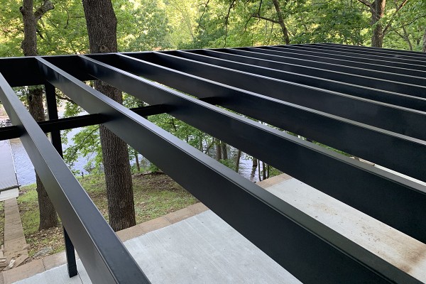 cost effective steel framed deck